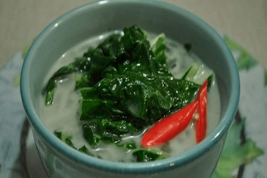 sayur kangkung santan