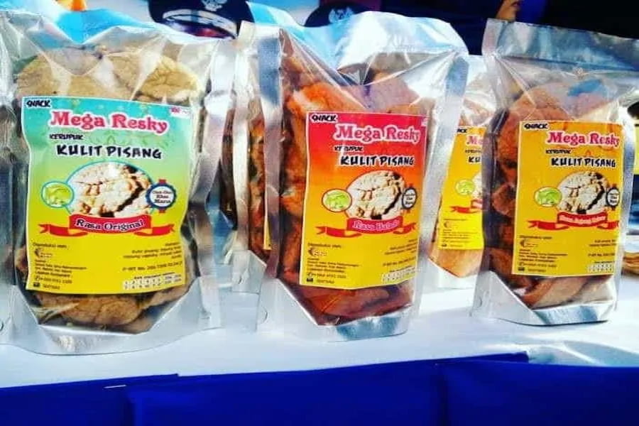 keripik kulit pisang tanduk
