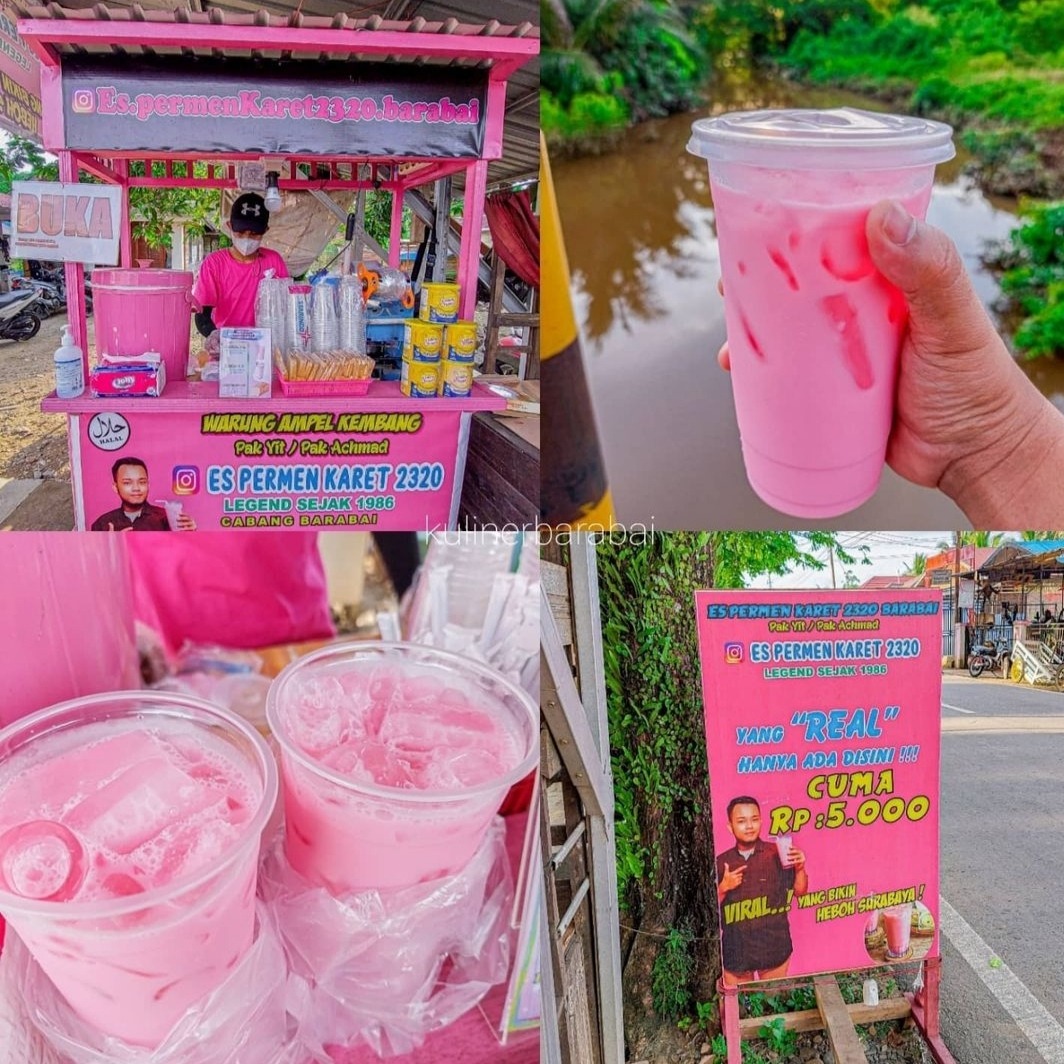 Perjalanan Es Permen Karet Hingga Viral (Sumber: @kulinerbarabai on Instagram)